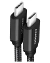 AXAGON datu un uzlādes kabelis SPEED USB-C uz USB-C USB 3.2 Gen1 PD 60W 3A ALU pinums 2 m melns