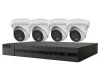 HiLook Powered by HIKVISION/ Розумний Гібридний Світло KIT 6Mpx Turret 2TB/ 1x NVR-108MH-C/8P/ 4x IPC-T260HA-LUF