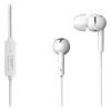 GENIUS headset HS-M300 vitt 4pin 3,5 mm uttag