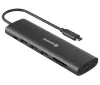 Swissten usb-c hub 7-in-1 (usb-c 100w hdmi 4k 1x usb-a 3.0 2x usb-a 2.0 sd micro sd) aluminium
