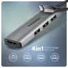AXAGON multi 4in1 USB-C hub HMC-H3A USB 3.2 Gen1 3x USB-A HDMI 15cm thumbnail (2 of 4)