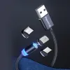 Colorway Cable de Carga 3 en 1 Lightning+MicroUSB+USB-C Magnético 2.4A Nylon 1m thumbnail (7 of 8)
