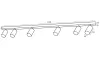 IMMAX PUNTO-6 ceiling wall spotlight linear 6 heads black for GU10 source thumbnail (7 of 7)