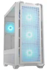 COUGAR PC-behuizing MX600 Wit Mid Tower Mesh Frontpaneel 3 x 140mm + 1 x 120mm Ventilatoren Transparant Linkerpaneel