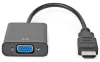 Cabo de redução HDMI NEDIS Plugue HDMI - soquete VGA preto 20cm thumbnail (2 of 3)