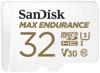 SanDisk MAX ENDURANCE microSDHC 32GB C10 U3 V30 15000 timmar + SD-adapter SanDisk MAX ENDURANCE microSDHC 32GB C10 U3 V30 15000 timmar + SD-adapter (1 of 1)