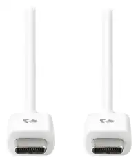 NEDIS кабел USB 2.0 мъжки USB-C мъжки USB-C 60 W 480 Mbps никелиран бял насипен 1 м NEDIS кабел USB 2.0 мъжки USB-C мъжки USB-C 60 W 480 Mbps никелиран бял насипен 1 м (1 of 2)