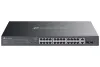 TP-Link ES228GMP Omada 28 portu gigabitu viegli pārvaldāms komutators 2x GLAN 24x GLAN PoE+ 2x SFP 384W PoE budžeta 1U TP-Link ES228GMP Omada 28 portu gigabitu viegli pārvaldāms komutators 2x GLAN 24x GLAN PoE+ 2x SFP 384W PoE budžeta 1U