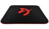 AROZZI Zona Quattro Black Red ochranná podložka na podlahu 116 x 116 cm černá s červeným logem
