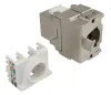 XtendLan Keystone jack RJ45 CAT6A STP stříbrný 180 st zaklapávací zezadu