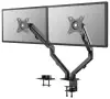Neomounts FPMA-D650DBLACK Držač za stolni displej 17-27" stezaljka+ušica VESA 100X100 nosivost 2x7kg 2 displeja crna