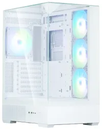 Zalman P40 Prism Plus midT behuizing met 4x120mm ARGB-ventilator, 2xUSB 3.0 USB-C panoramisch wit (1 of 6)
