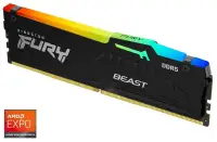KINGSTON FURY Beast Black RGB EXPO 8 Go DDR5 5600MT avec DIMM CL36 KINGSTON FURY Beast Black RGB EXPO 8 Go DDR5 5600MT avec DIMM CL36 (1 of 4)
