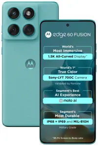 Motorola EDGE 60 Fusion PANTONE Amazonite 6,67" SIM único + eSIM 12 GB 256 GB 5G Android 15 Motorola EDGE 60 Fusion PANTONE Amazonite 6,67" SIM único + eSIM 12 GB 256 GB 5G Android 15 (1 of 8)
