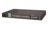 Planet IGS-6325-20T4C4X průmyslový L3 switch 20x1Gb 4x1Gb SFP 4x10Gb SFP+ 2x power-in -40~75°C IP30 fanless