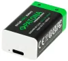 PATONA punjiva baterija 6F22 LR22 Li-lon 400mAh 9V sa USB-C punjenjem 2 kom u paketu thumbnail (3 of 4)