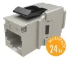 Solarix keystone c5e STP RJ45 sort til tang SXKJ-5E-STP-BK-NA - multipak 24 stk. thumbnail (1 of 4)