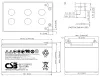 CSB Pb backup battery VRLA AGM 12V 12Ah (GP12120 F2) thumbnail (2 of 2)