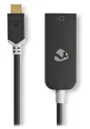 NEDIS kabelski adapter USB 3.2 Gen 1 USB-C vtič - DisplayPort vtičnica okrogla črna ŠKATLA 20cm thumbnail (3 of 3)