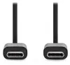 NEDIS kabel USB 2.0 stik USB-C - stik USB-C sort 1m thumbnail (2 of 2)