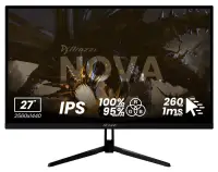 AROZZI NOVA Gaming-Monitor 27" 27T2K260 Schwarz LED 2560x1440 260Hz IPS 1000:1 1ms 2xHDMI 2xDP Schwarz AROZZI NOVA Gaming-Monitor 27" 27T2K260 Schwarz LED 2560x1440 260Hz IPS 1000:1 1ms 2xHDMI 2xDP Schwarz (1 of 12)