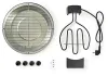 Dromchla grilling ubhchruthach grill leictreacha NEDIS 30 cm cumhacht 1250 W miotal dubh thumbnail (3 of 3)