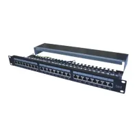 DATACOM Patch panel 19" STP 24 port CAT6 LSA 1U BK (3x8p) VL (1 of 1)