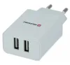 Swissten smart ic 2x usb 2.1A strøm hvid netværksadapter (selvbetjening)