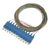 LWL-Pigtail SC, 9/125, 0,9 mm, 1 m, LS0H, ZWP, Set mit 12 Pigtails, verschiedene Farben, G.652d