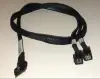 Broadcom LSI sisemine U.3 kaabel 1,0 m SlimLine x8 (SFF-8654) - 2x Mini-SAS HD (SFF-8643) must Broadcom LSI sisemine U.3 kaabel 1,0 m SlimLine x8 (SFF-8654) - 2x Mini-SAS HD (SFF-8643) must