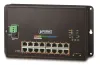 Lasc árasán tionsclaíoch pláinéad L2 L4 16x1Gb 2xSFP PoE 30 240W dé 48-56VDC IP30 -10 60°C gan lucht leanúna