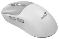 GENIUS NX-8260S BT White 2400 dpi bezdrôtová duálna BT+24GHz tichá rýchle nabíjanie ultraľahká Copilot bielošedá GENIUS NX-8260S BT White 2400 dpi bezdrôtová duálna BT+24GHz tichá rýchle nabíjanie ultraľahká Copilot bielošedá (1 of 5)