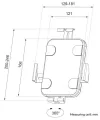 Neomounts WL15-625BL1 Tablet vægbeslag 79-11" VESA 100x100 rotation 360° tablet tykkelse 0-85 mm sort thumbnail (5 of 5)