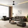 IMMAX NEO LITE VARIABLE SMART LED plafondlamp met ventilator 24W Wi-Fi TUYA zwart-bruin-zilver thumbnail (5 of 7)