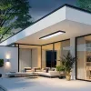 IMMAX NEO LITE FRAME SMART ceiling light 120x30cm IP44 CCT with BEACON Wi-Fi TUYA support black thumbnail (14 of 16)