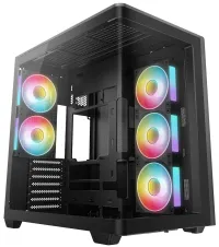 DEEPCOOL korpusas CG590U 5F / ATX / 5x120mm ARGB ventiliatorius / USB3.0 / USB-C / lenktas stiklas / juoda (1 of 8)