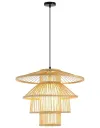 IMMAX BOHO PINCHOS design függőlámpa D50cm E27 bambusz fa