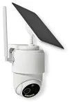 Câmera IP NEDIS 4G Solar Outdoor IP65 Wi-Fi 1080p Sensor PIR USB-C microSD Visão noturna Android iOS Branco thumbnail (1 of 5)