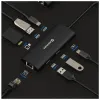 Swissten usb-c hub 8-in-1 (usb-c 100w hdmi 4k lan rj45 2x usb-a 1x usb-c 5gbps sd micro sd) aluminium thumbnail (4 of 8)