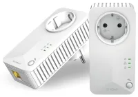 STRONG sæt med 2 Powerline 600 DUO EU-adaptere 600 Mbit med 1x LAN hvid (1 of 5)