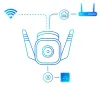 TP-Link TC65 3MPx välise IP-kaamera heledus 30m WiFi SD-kaart thumbnail (3 of 3)
