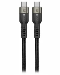 Swissten adat- és videokábel USB 4.0 USB-C 240W 8k@60Hz 40GB TB3 és TB4 csatlakozókkal 1.5m fekete Swissten adat- és videokábel USB 4.0 USB-C 240W 8k@60Hz 40GB TB3 és TB4 csatlakozókkal 1.5m fekete (1 of 3)