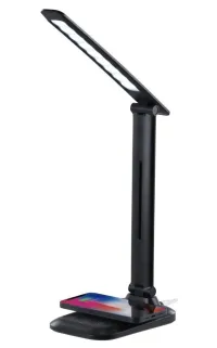 Lampă de masă LED IMMAX LUMI cu încărcare Qi 7W 300lm 12V 2A reglabilă neagră (1 of 7)