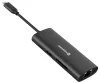 Swissten usb-c hub 8-in-1 (usb-c 100w hdmi 4k lan rj45 2x usb-a 1x usb-c 5gbps sd micro sd) aluminum