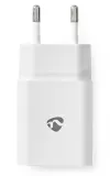 NEDIS tīkla lādētājs USB-C 2.4 A 5.0 VDC balts kabelis 1m