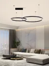 IMMAX NEO FINO UUS SMART rippvalgusti 2 ringi 60+80cm 93W must Zigbee 3.0 TUYA thumbnail (7 of 9)