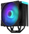 Endorfy CPU-koeler Fera 5 Zwart ARGB ultrastille 120 mm ARGB-ventilator 4 heatpipes PWM voor Intel en AMD zwart
