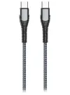 Colorway datu kabelis USB-C USB-C 3A ātrā uzlāde 65W 1m pelēks
