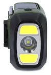 Radio d'urgence portable NEDIS alimentée par batterie à partir d'un panneau solaire USB DAB+ FM réveil lumineux noir-vert thumbnail (4 of 5)