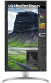 LG monitor 27UQ850V-W IPS 4K 3840x2160 5ms 2000:1 400cd HDMI DP USB-C speaker pivot height adjustable. White thumbnail (4 of 8)